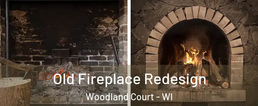 Old Fireplace Redesign Woodland Court - WI