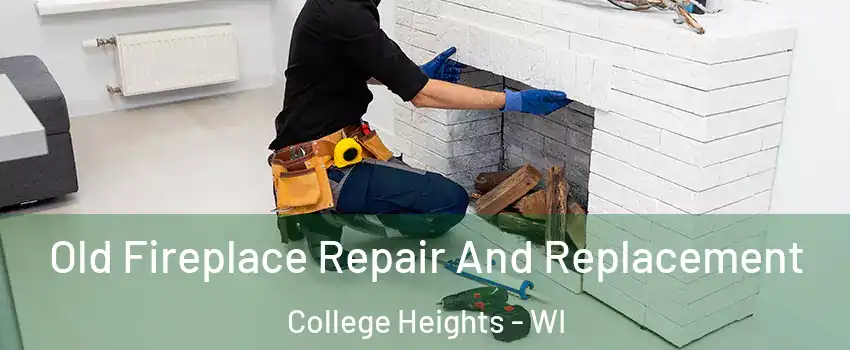 Old Fireplace Repair And Replacement College Heights - WI