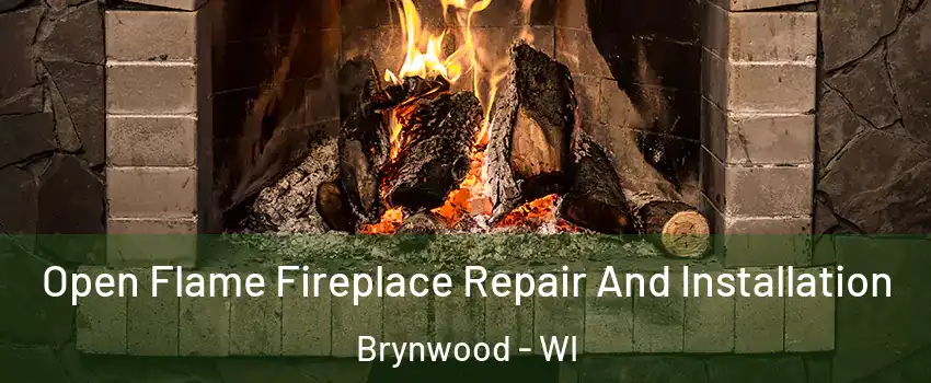 Open Flame Fireplace Repair And Installation Brynwood - WI