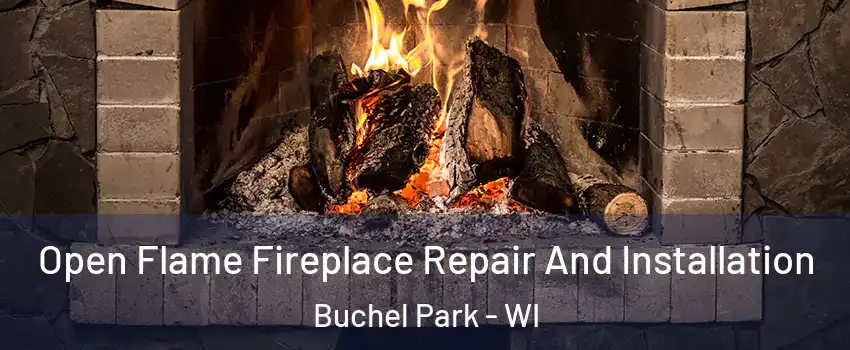 Open Flame Fireplace Repair And Installation Buchel Park - WI