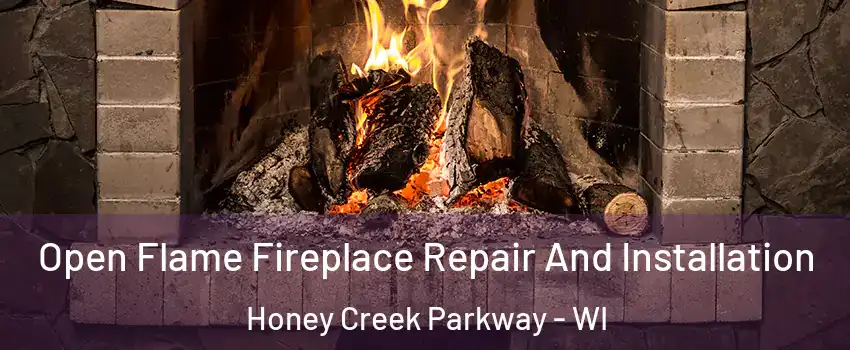 Open Flame Fireplace Repair And Installation Honey Creek Parkway - WI