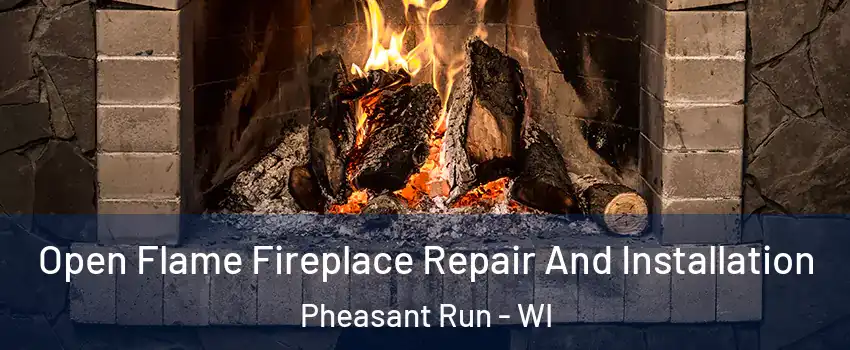 Open Flame Fireplace Repair And Installation Pheasant Run - WI