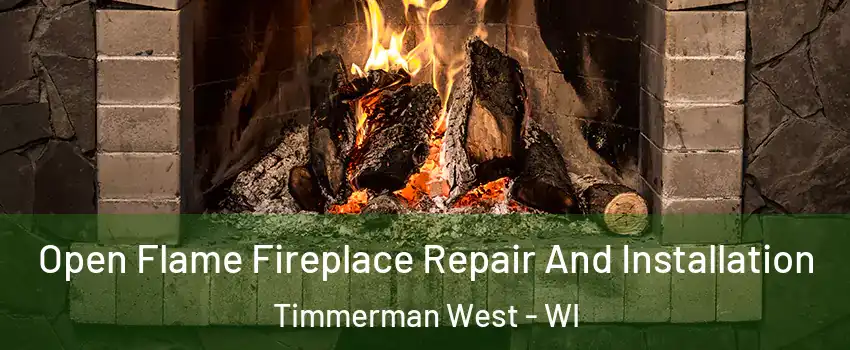 Open Flame Fireplace Repair And Installation Timmerman West - WI