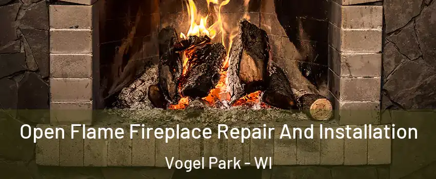 Open Flame Fireplace Repair And Installation Vogel Park - WI