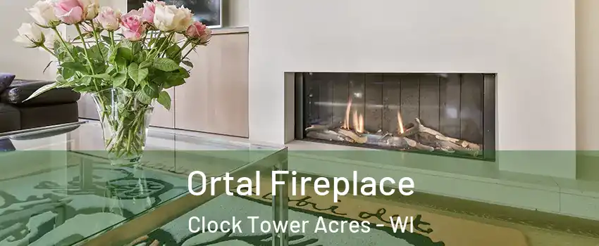 Ortal Fireplace Clock Tower Acres - WI