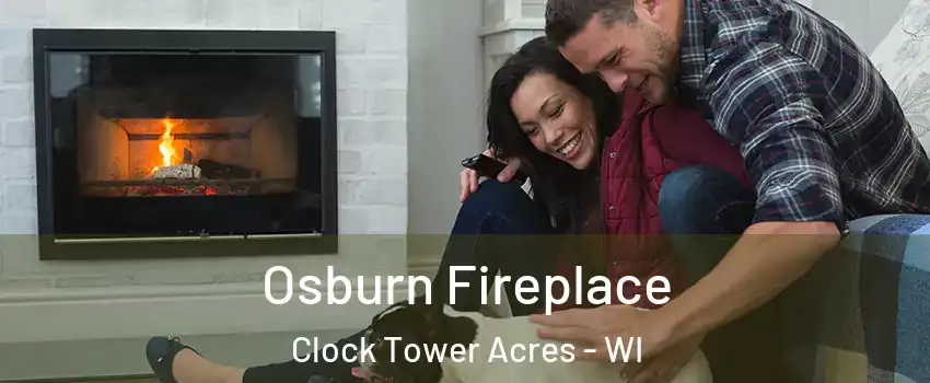 Osburn Fireplace Clock Tower Acres - WI