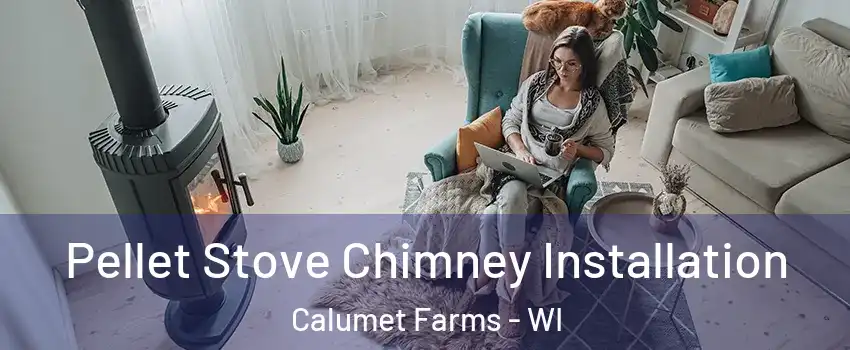 Pellet Stove Chimney Installation Calumet Farms - WI