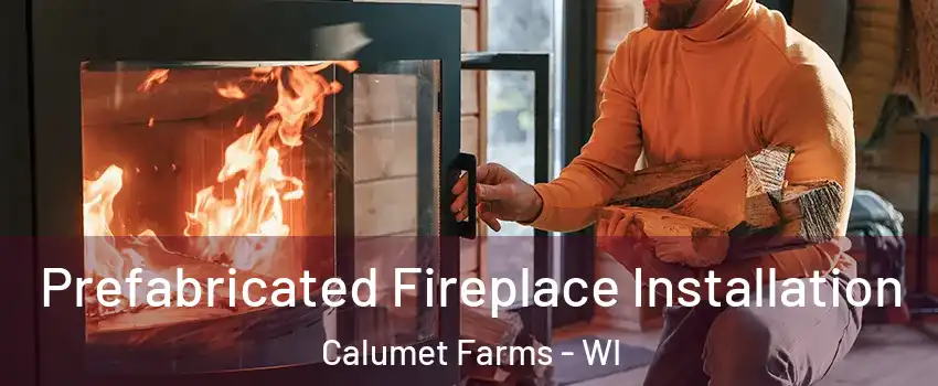 Prefabricated Fireplace Installation Calumet Farms - WI