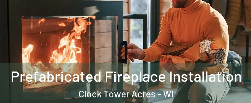 Prefabricated Fireplace Installation Clock Tower Acres - WI