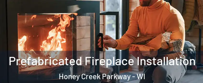 Prefabricated Fireplace Installation Honey Creek Parkway - WI