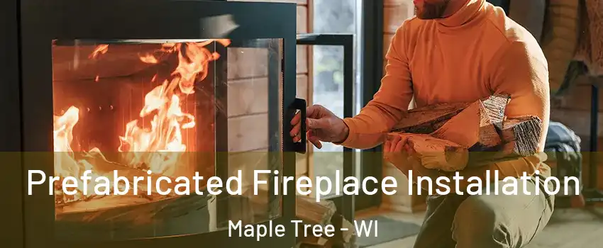 Prefabricated Fireplace Installation Maple Tree - WI