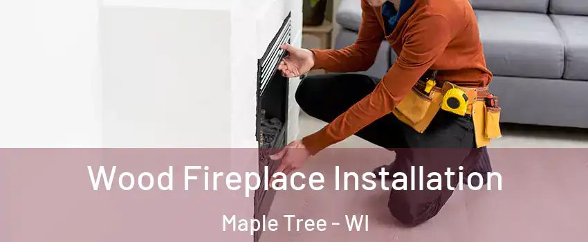 Wood Fireplace Installation Maple Tree - WI