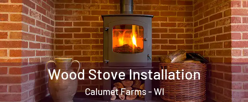 Wood Stove Installation Calumet Farms - WI